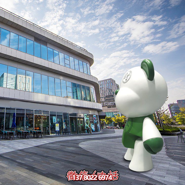 玻璃鋼創(chuàng)意熊雕塑，點亮商場卡通園林景觀
