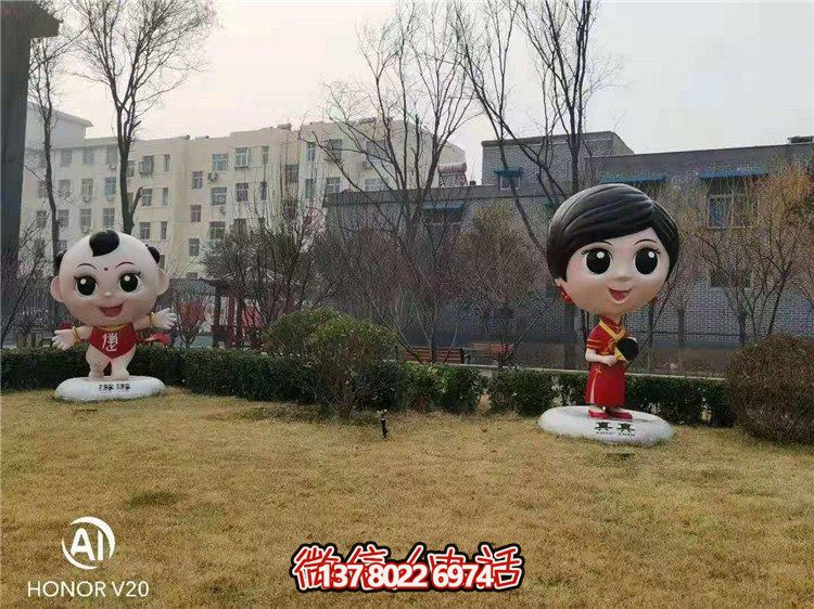 藝術(shù)玻璃鋼雕塑，點綴美麗園林景觀