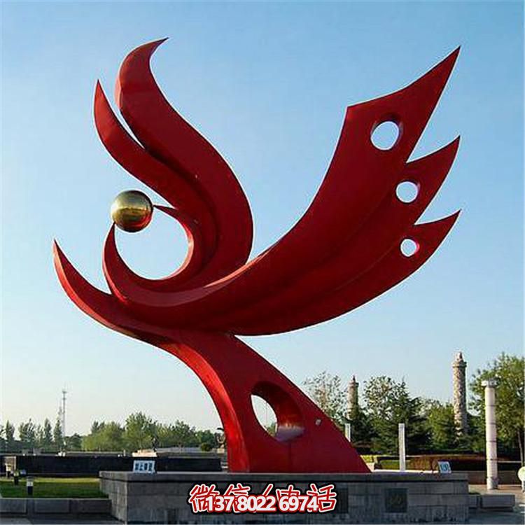 不銹鋼抽象景觀擺件，提升戶外廣場裝飾氣質(zhì)