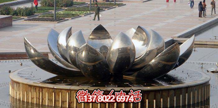 室外不銹鋼噴泉雕塑，讓廣場與公園更加美麗