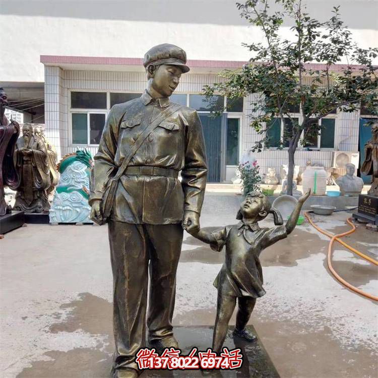 玻璃鋼雕塑，傳承名人精神，校園記憶經(jīng)典