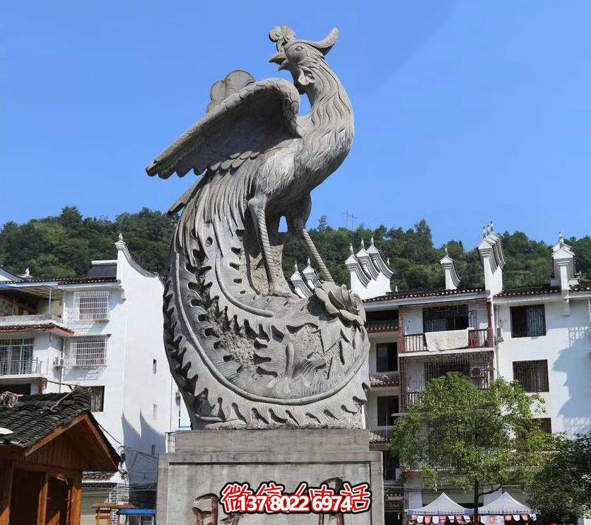 鳳凰雕塑，給公園帶來靈動(dòng)之美