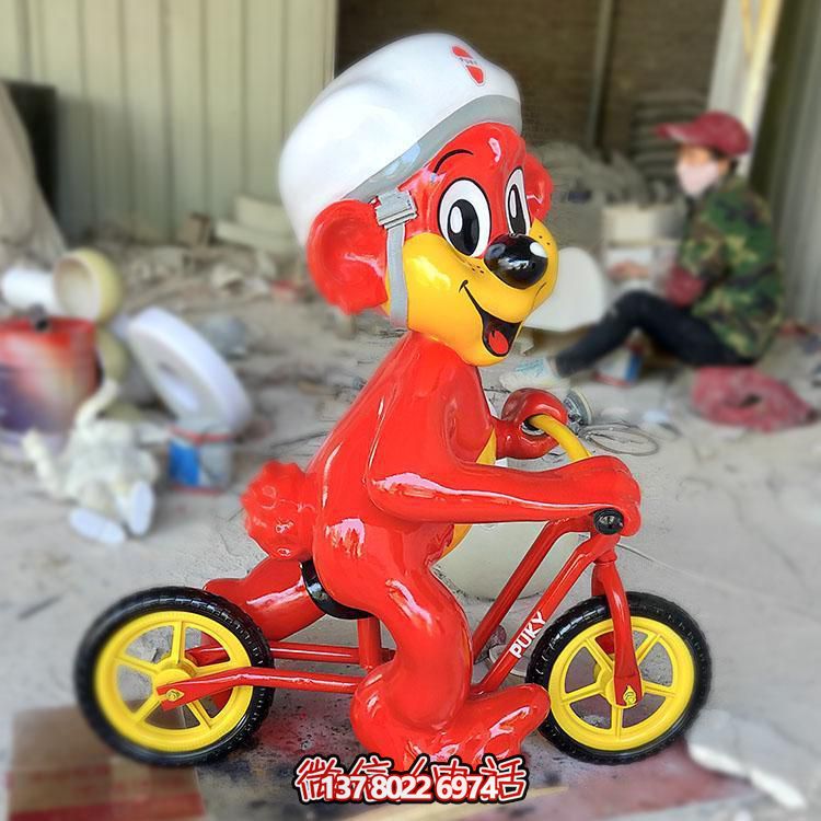 玻璃鋼卡通老鼠雕塑擺件，專為幼兒園設(shè)計(jì)