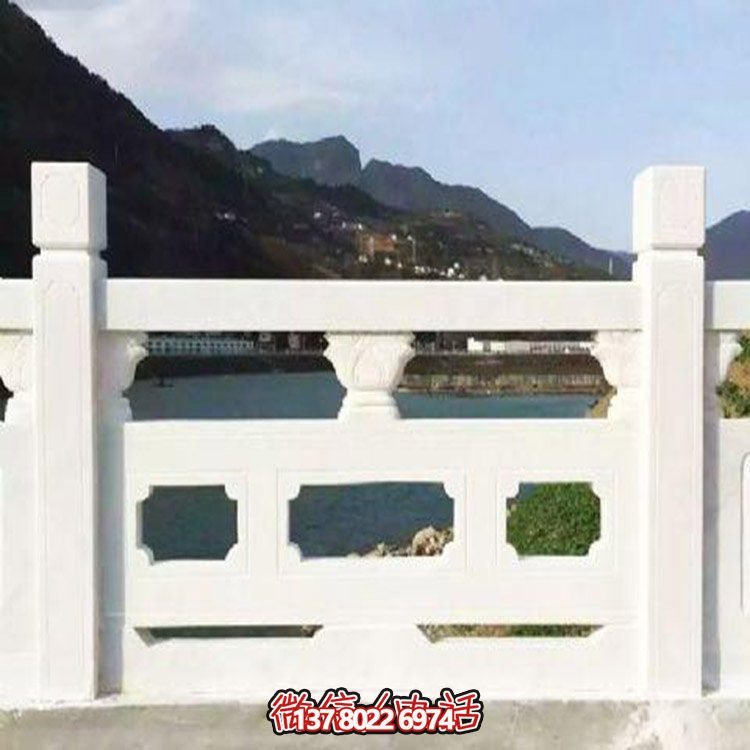 大理石雕刻石欄桿，美輪美奐，護(hù)佑家園
