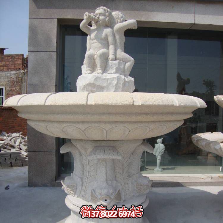 精致浪漫，歐式混搭噴泉景觀裝飾