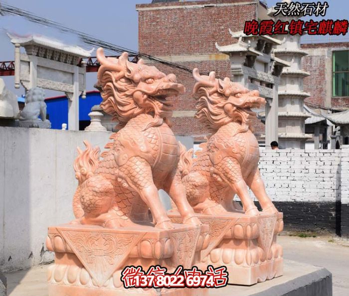 仿古神麒麟石雕，點(diǎn)綴您的庭院門口