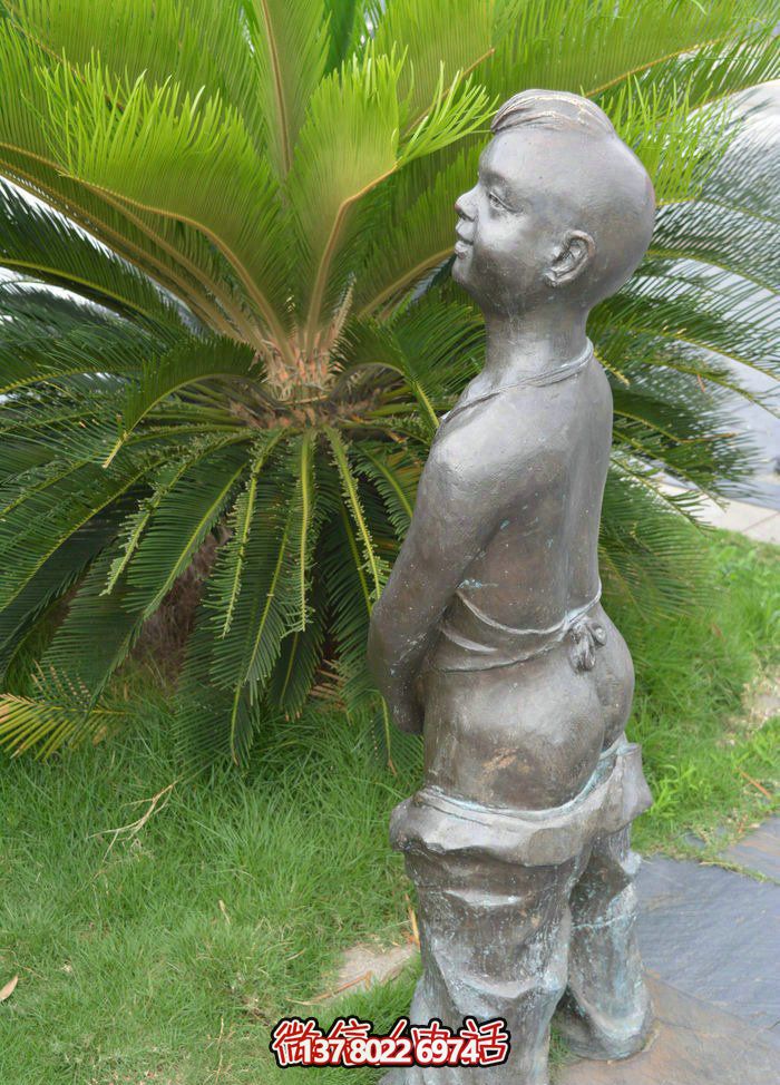 景區(qū)創(chuàng)意銅雕兒童雕塑——讓孩子們撒尿也能大大開心