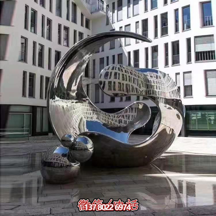 高品質(zhì)不銹鋼大型雕塑，精美戶外園林景觀