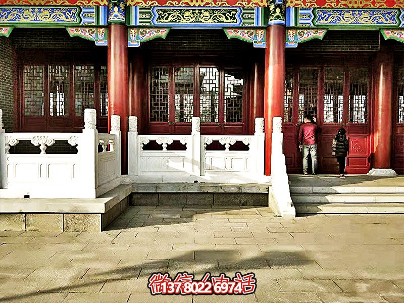 唯美古典，精致古建筑——漢白玉雕刻欄桿扶手