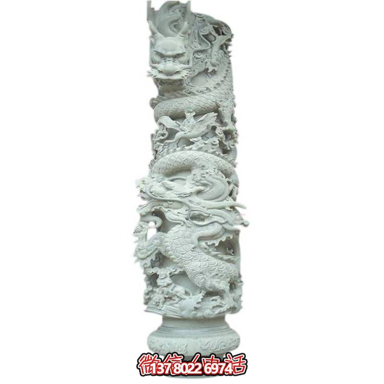 大理石盤龍雕塑，打造完美的室外庭院