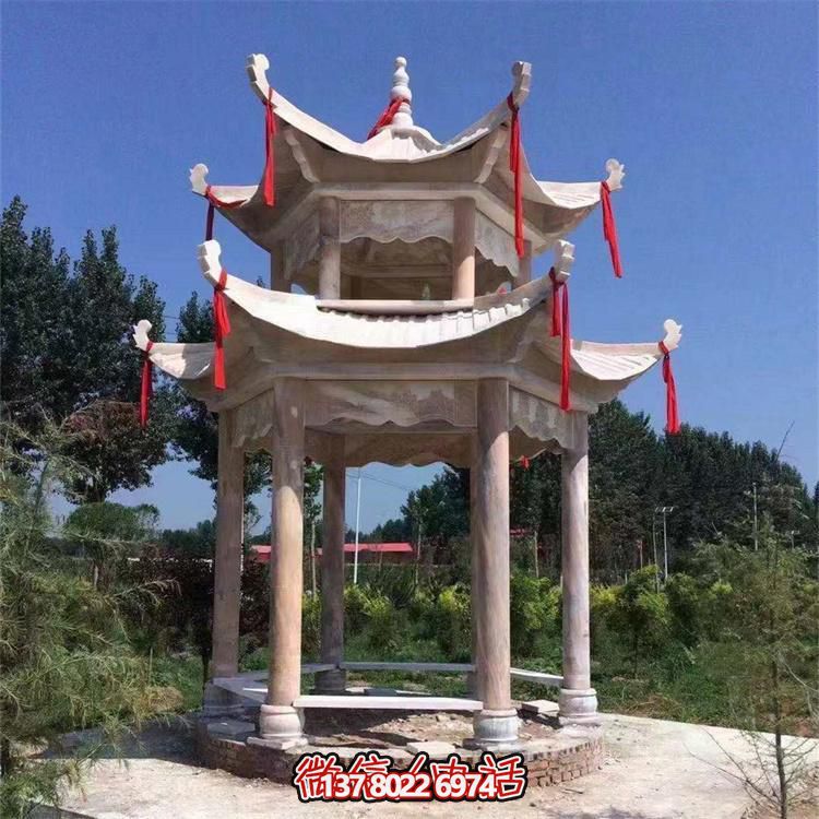 古典式園林雕塑，打造涼亭小區(qū)尊貴裝點(diǎn)