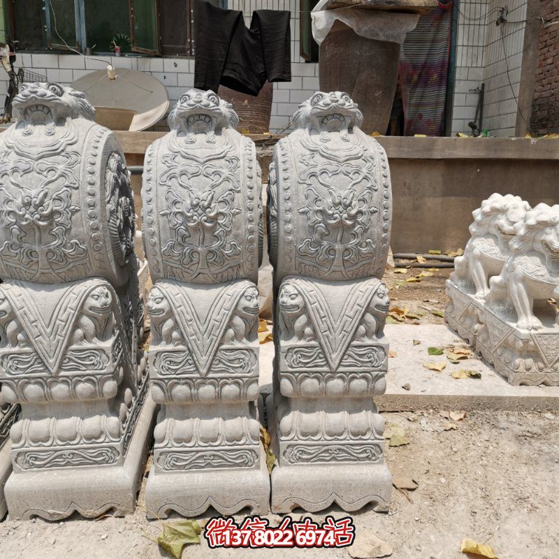 精美古典石雕擺件，美化庭院景觀