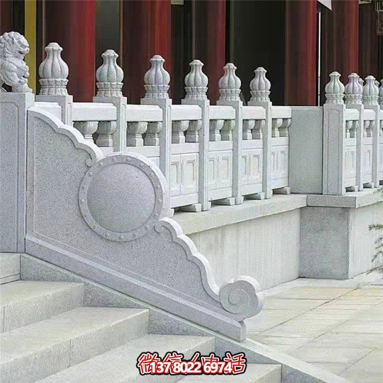 精美石雕欄桿欄板，點綴景區(qū)景點，增添園林雕塑之美