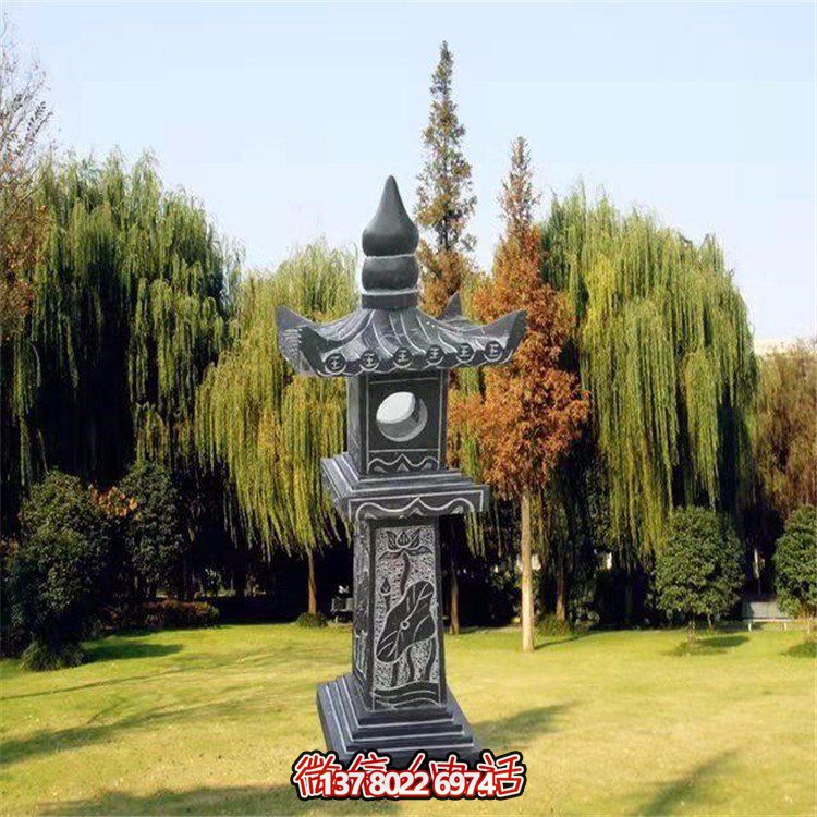 精美青石石雕石燈景觀擺件，裝點你的戶外庭院