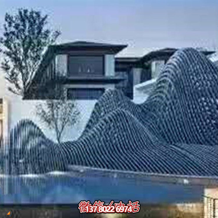 藝術(shù)水滴不銹鋼鏡面小品點(diǎn)綴庭院、酒店的時(shí)尚飾品