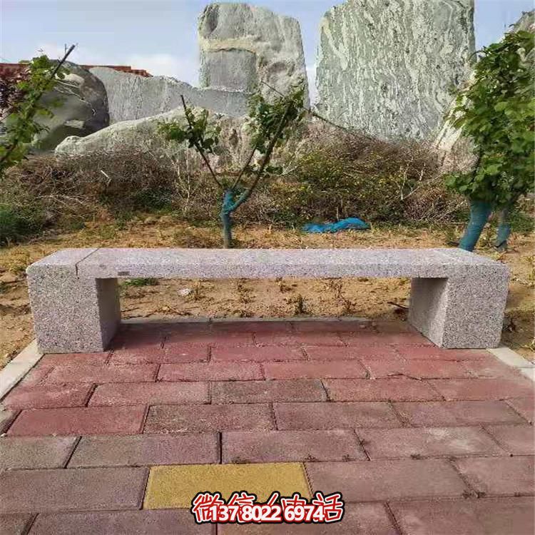 花崗巖長形石凳，裝飾您的小區(qū)公園