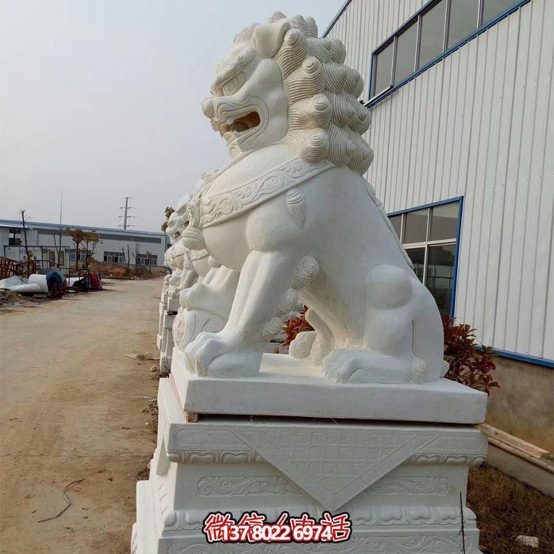 高品質(zhì)石雕麒麟雕塑，點綴企業(yè)公司大門口，增添鎮(zhèn)宅財運(yùn)