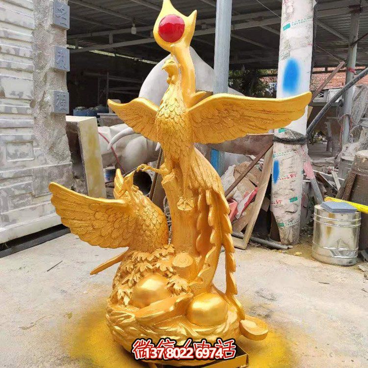 不銹鋼鳳凰雕塑，給你的戶外廣場帶來活力