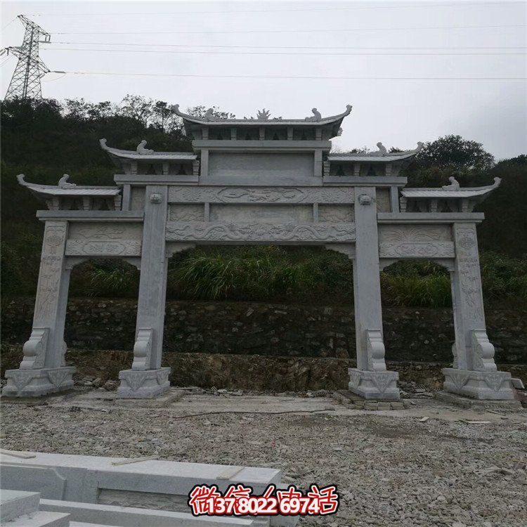 大型石雕牌坊，給你一個(gè)美麗的家園