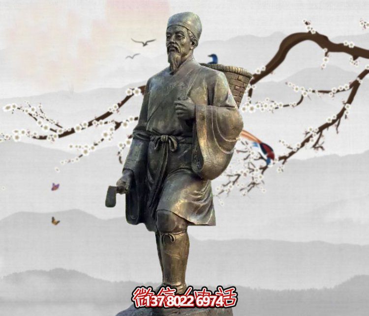 雕塑李時(shí)珍的傳奇，緬懷古老的采藥文化