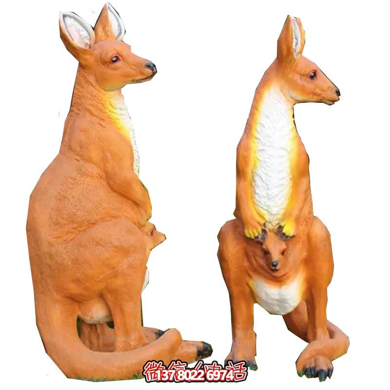 大型袋鼠雕塑，景觀完美打造公園景區(qū)