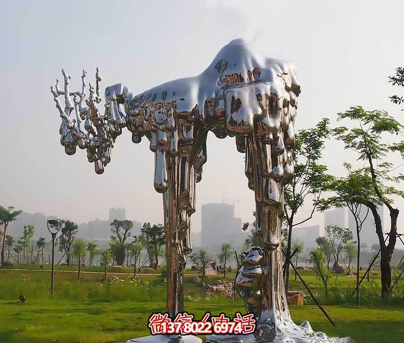 不銹鋼雕塑拱門——傳承抽象文化，融入人文精神