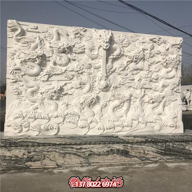 精湛雕刻的室內大理石雕塑，為您的庭院增添浮雕照壁