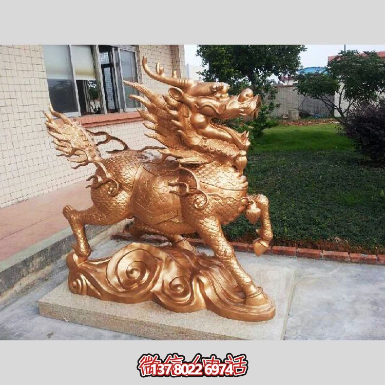 非凡精致的不銹鋼麒麟雕塑，裝點(diǎn)你的別墅庭院