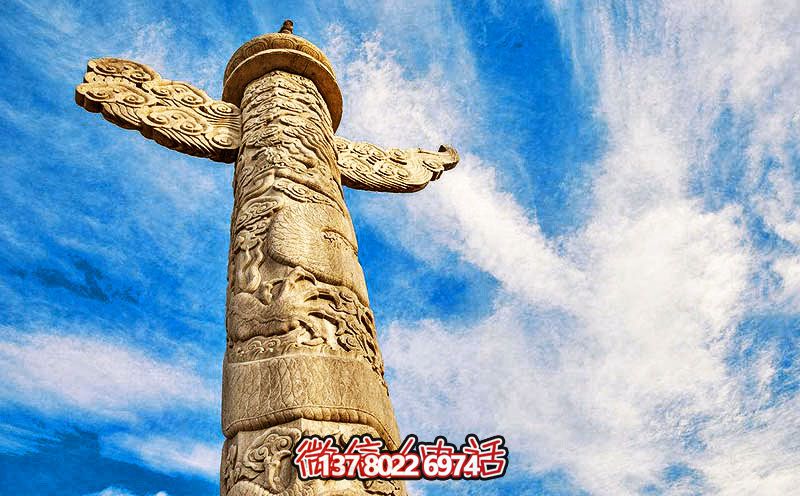 旅游景點(diǎn)廣場(chǎng)擺放大理石華表雕刻