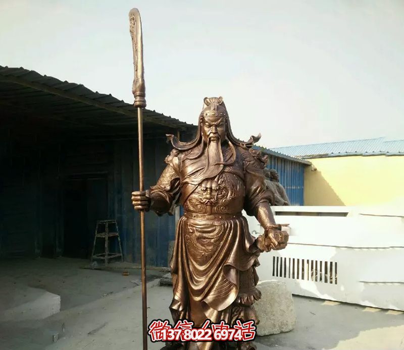 景區(qū)大型銅雕關(guān)公雕塑 景區(qū)大型銅雕關(guān)公雕塑