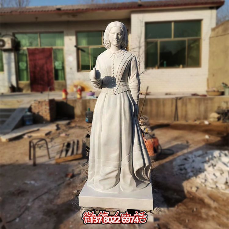 醫(yī)學院大理石石雕著名護理學者南丁格爾雕塑 醫(yī)學院大理石石雕著名護理學者南丁格爾雕塑