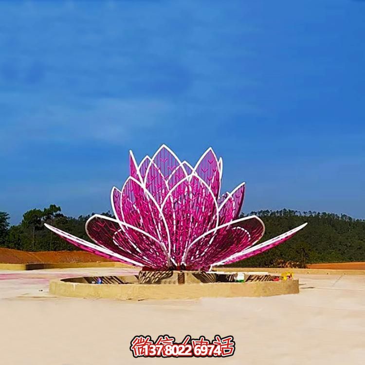 戶(hù)外廣場(chǎng)不銹鋼創(chuàng)意景觀蓮花雕塑