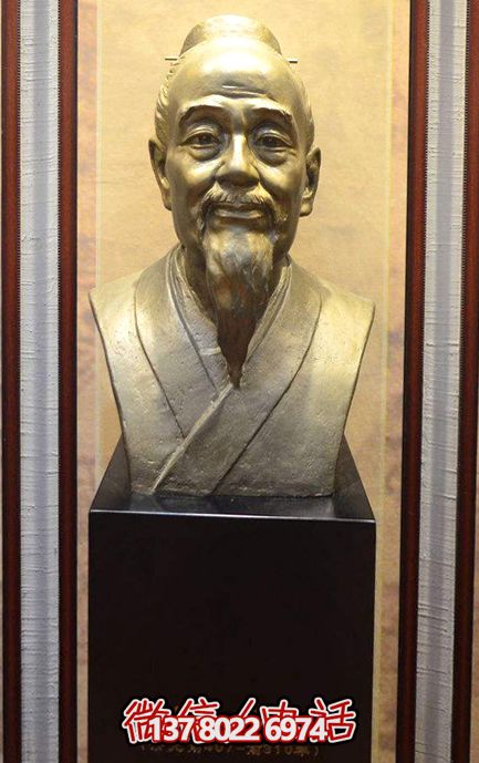 名醫(yī)半身銅雕胸像景區(qū)扁鵲雕塑 名醫(yī)半身銅雕胸像景區(qū)扁鵲雕塑