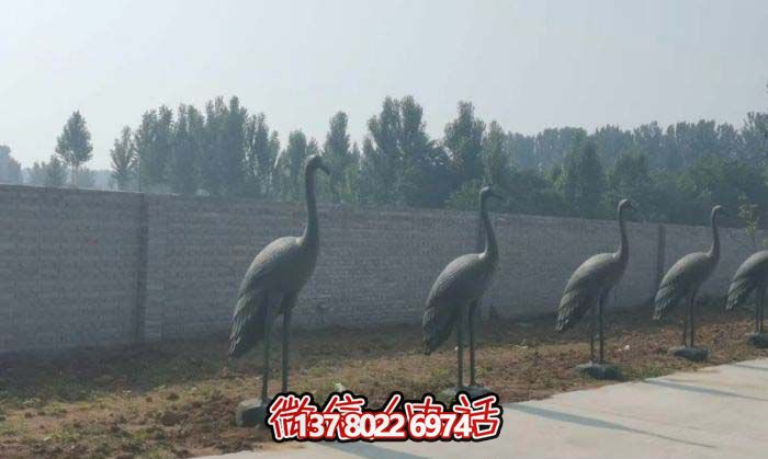 仙鶴雕塑-不銹鋼仿銅戶外街道景觀裝飾品仙鶴雕塑 仙鶴雕塑-不銹鋼仿銅戶外街道景觀裝飾品仙鶴雕塑