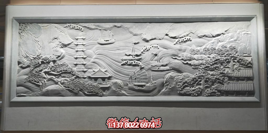 古韻山海景，帆影塔光共逸興