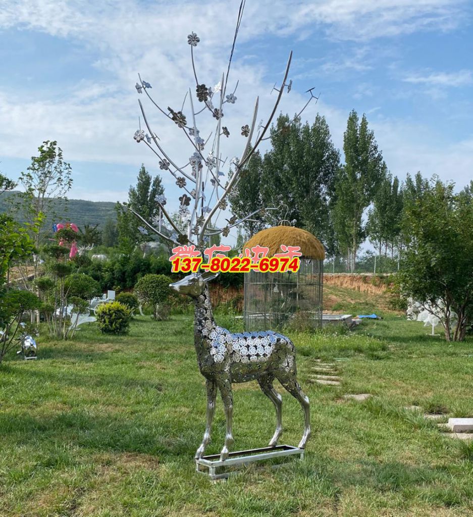 不銹鋼鹿影：戶(hù)外景觀里的靈動(dòng)詩(shī)章
