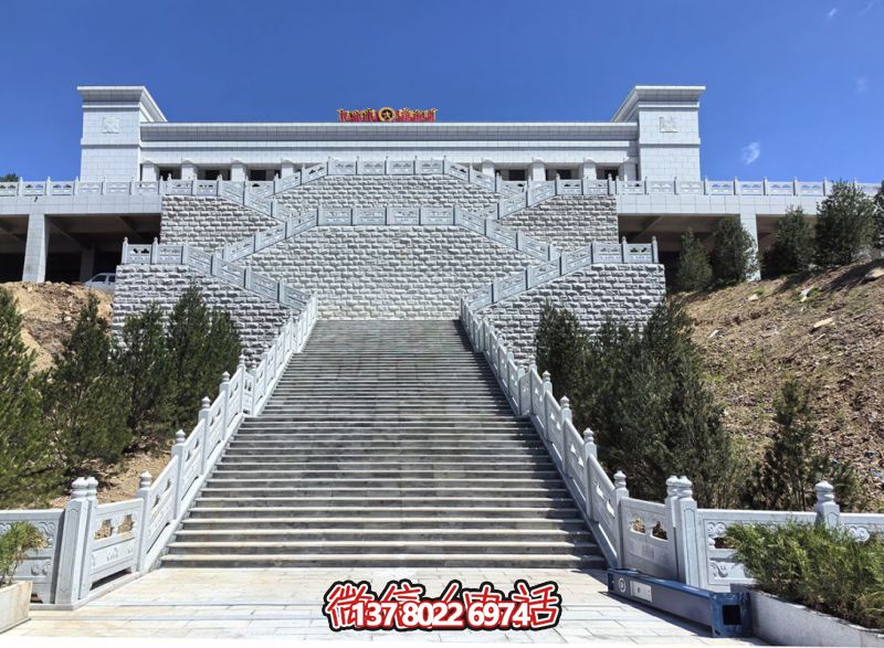 花崗巖露臺石雕步梯、欄桿欄板